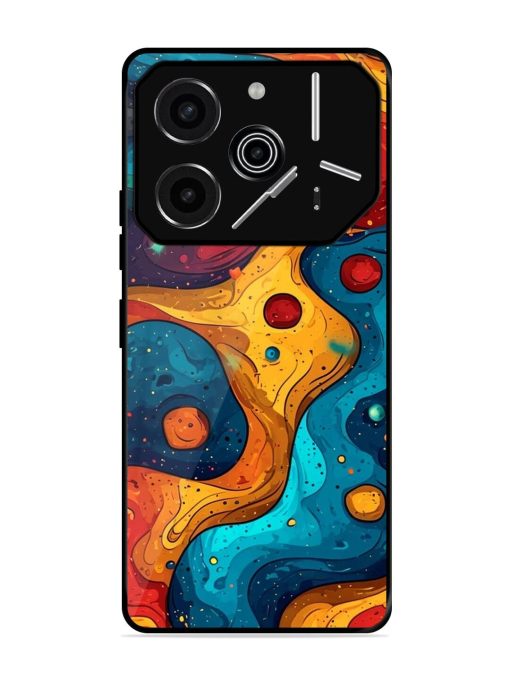 Cosmic Swirl Glossy Soft Edge Case for Tecno Pova 6 Pro (5G)