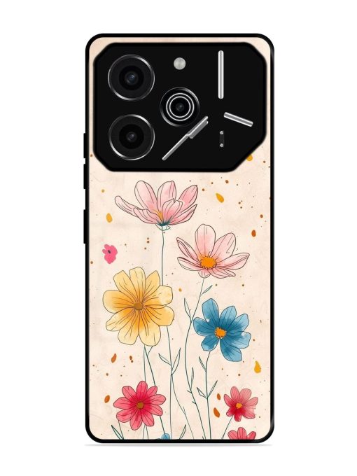 Delicate Bloom Glossy Soft Edge Case for Tecno Pova 6 Pro (5G)