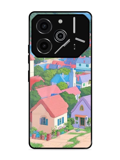 Pastel Paradise Glossy Soft Edge Case for Tecno Pova 6 Pro (5G)