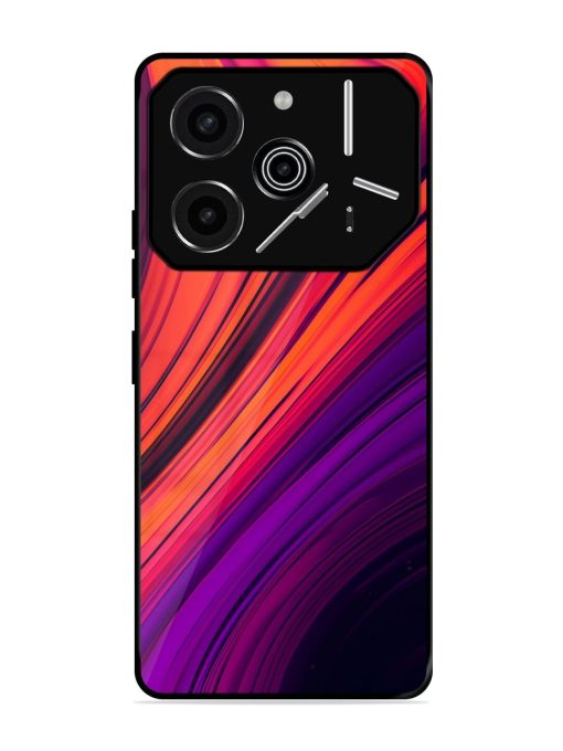 Crimson Curls Glossy Soft Edge Case for Tecno Pova 6 Pro (5G)