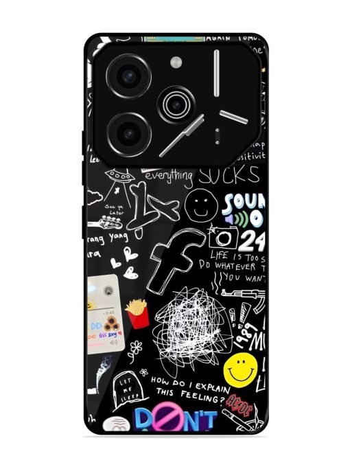 Doodle Diary Glossy Soft Edge Case for Tecno Pova 6 Pro (5G)
