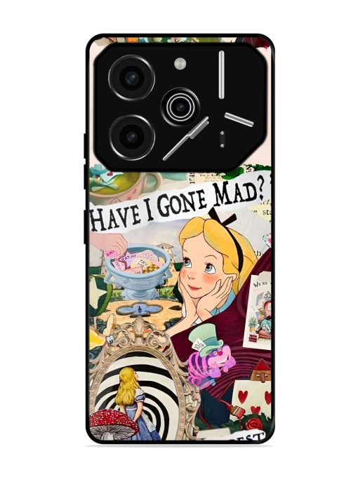 Mad Hatter'S Collage Glossy Soft Edge Case for Tecno Pova 6 Pro (5G)