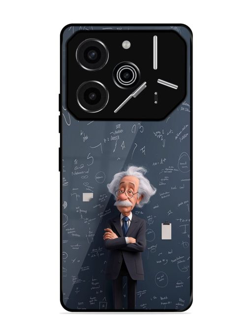 Albert Einstein Glossy Soft Edge Case for Tecno Pova 6 Pro (5G)