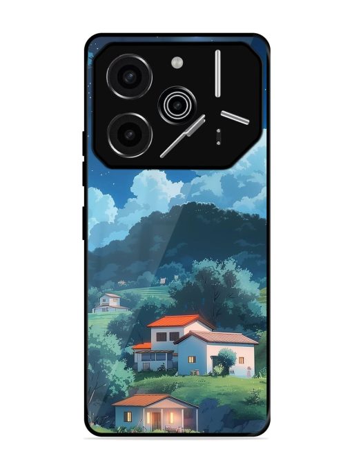 Peaceful Nightscape Glossy Soft Edge Case for Tecno Pova 6 Pro (5G)