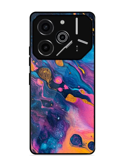 Cosmic Swirl Glossy Soft Edge Case for Tecno Pova 6 Pro (5G)