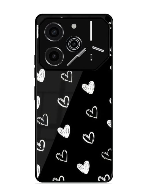 Scattered Hearts Glossy Soft Edge Case for Tecno Pova 6 Pro (5G)