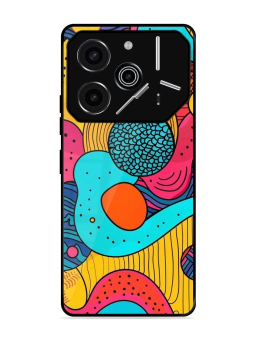 Psychedelic Patterns Glossy Soft Edge Case for Tecno Pova 6 Pro (5G)