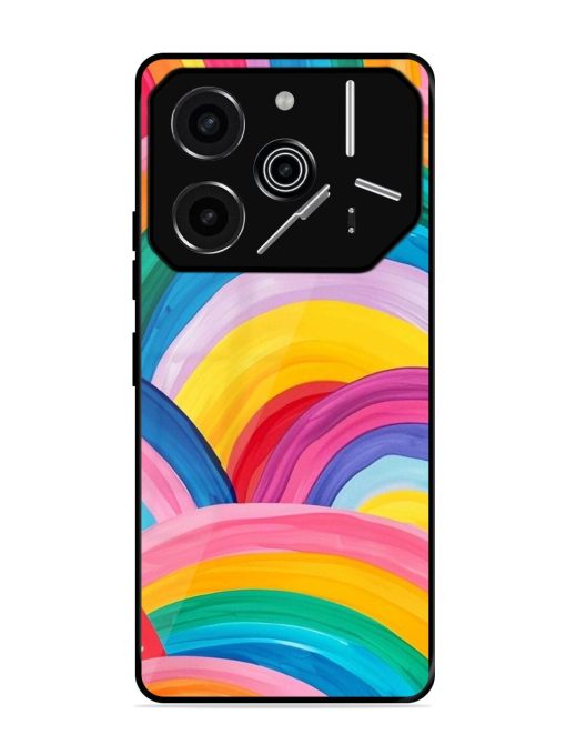 Rainbow Symphony Glossy Soft Edge Case for Tecno Pova 6 Pro (5G)