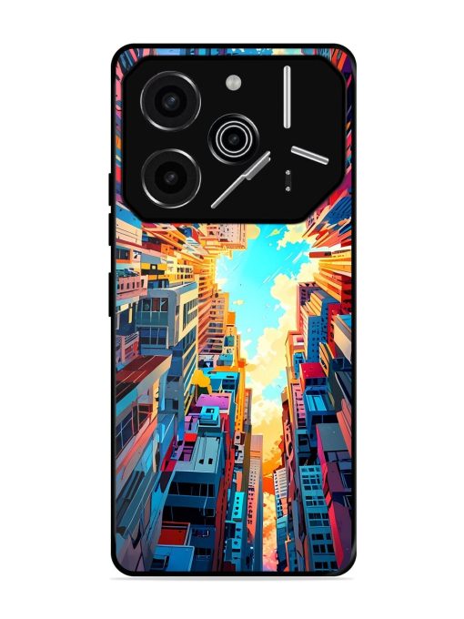 Skyward City Glossy Soft Edge Case for Tecno Pova 6 Pro (5G)