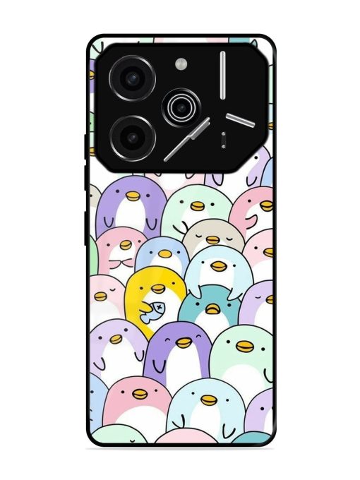 Penguin Party Glossy Soft Edge Case for Tecno Pova 6 Pro (5G)