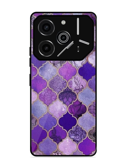 Purple Mosaic Magic Glossy Soft Edge Case for Tecno Pova 6 Pro (5G)