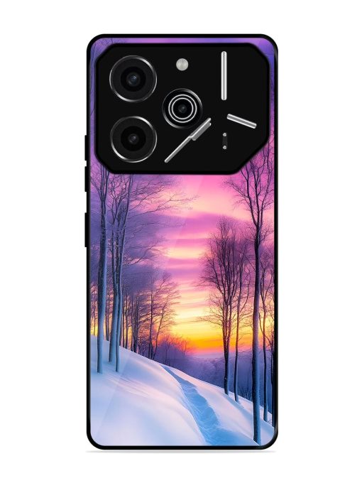 Winter'S Purple Haze Glossy Soft Edge Case for Tecno Pova 6 Pro (5G)
