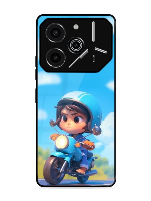 Little Rider Glossy Soft Edge Case for Tecno Pova 6 Pro (5G)
