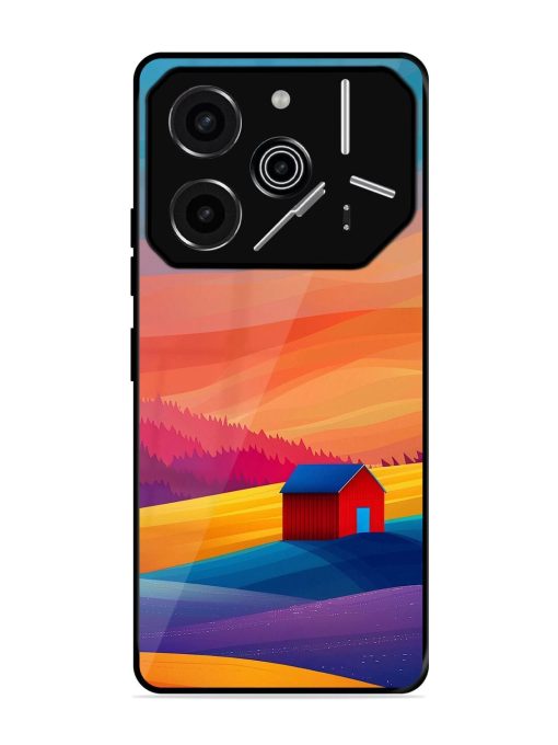 Sunset Solitude Glossy Soft Edge Case for Tecno Pova 6 Pro (5G)