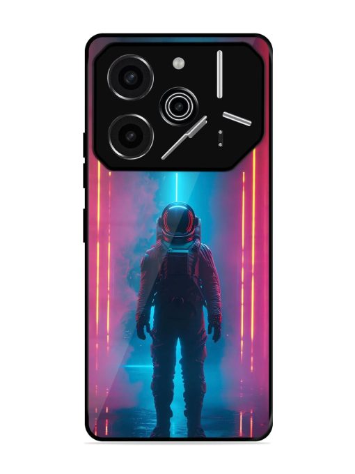 Neon Astronaut Glossy Soft Edge Case for Tecno Pova 6 Pro (5G)