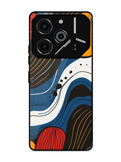 Abstract Expression Glossy Soft Edge Case for Tecno Pova 6 Pro (5G)