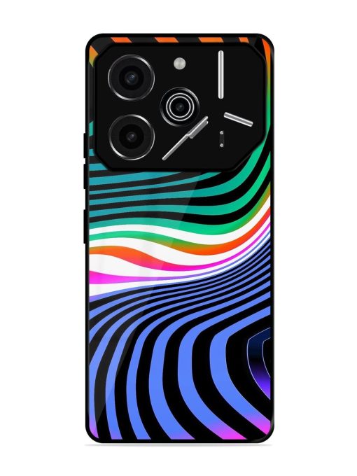 Psychedelic Waves Glossy Soft Edge Case for Tecno Pova 6 Pro (5G)