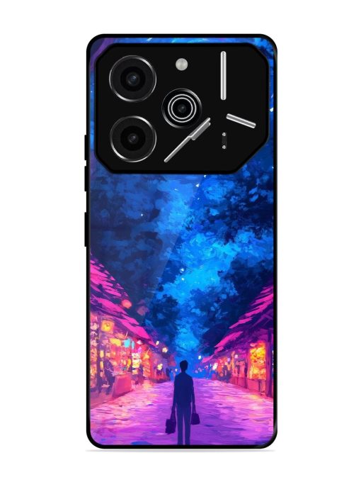 Neon Nightscape Glossy Soft Edge Case for Tecno Pova 6 Pro (5G)