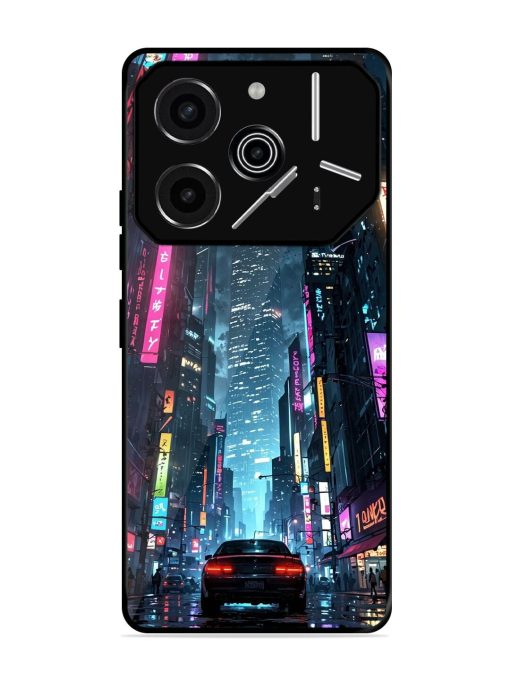 Neon Nightscape Glossy Soft Edge Case for Tecno Pova 6 Pro (5G)