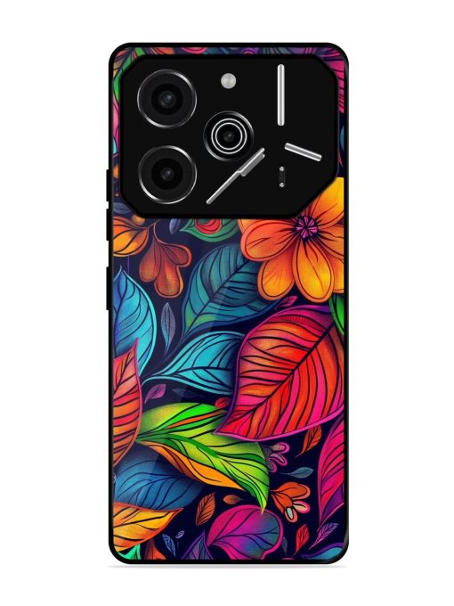 Rainbow Of Blooms Glossy Soft Edge Case for Tecno Pova 6 Pro (5G)