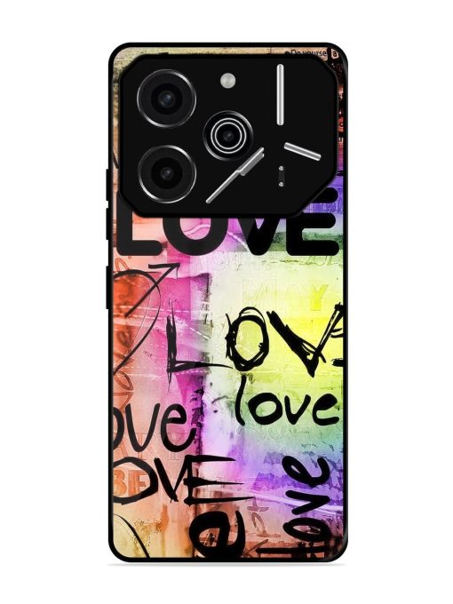 Love Graffiti Glossy Soft Edge Case for Tecno Pova 6 Pro (5G)