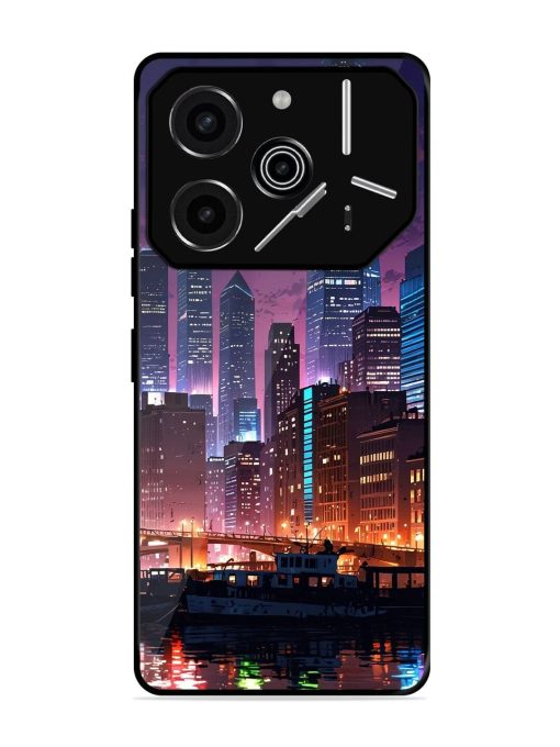 Neon Nightscape Glossy Soft Edge Case for Tecno Pova 6 Pro (5G)