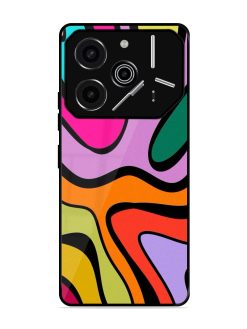 Groovy Swirls Glossy Soft Edge Case for Tecno Pova 6 Pro (5G)