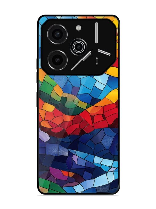 Mosaic Sunset Glossy Soft Edge Case for Tecno Pova 6 Pro (5G)