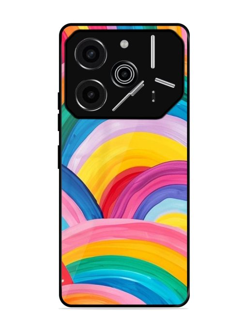 Rainbow Cascade Glossy Soft Edge Case for Tecno Pova 6 Pro (5G)