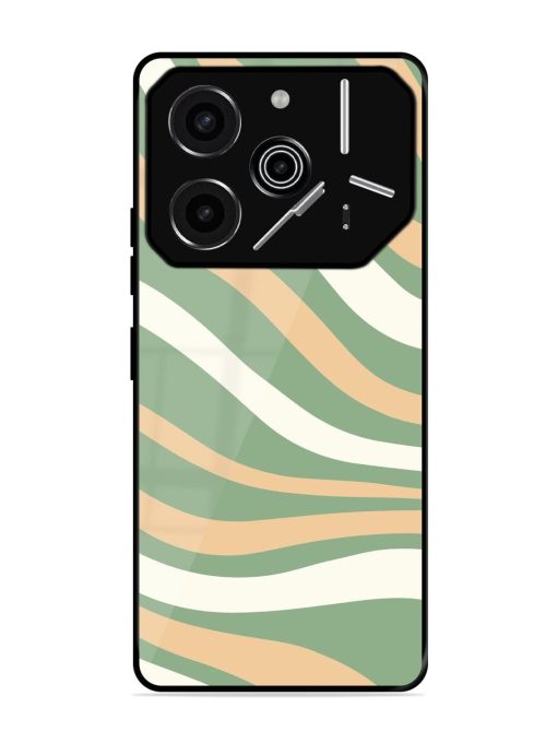Wavy Pastel Paradise Glossy Soft Edge Case for Tecno Pova 6 Pro (5G)