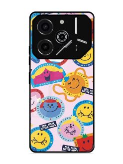Whimsical Mr. Men & Little Miss Glossy Soft Edge Case for Tecno Pova 6 Pro (5G)