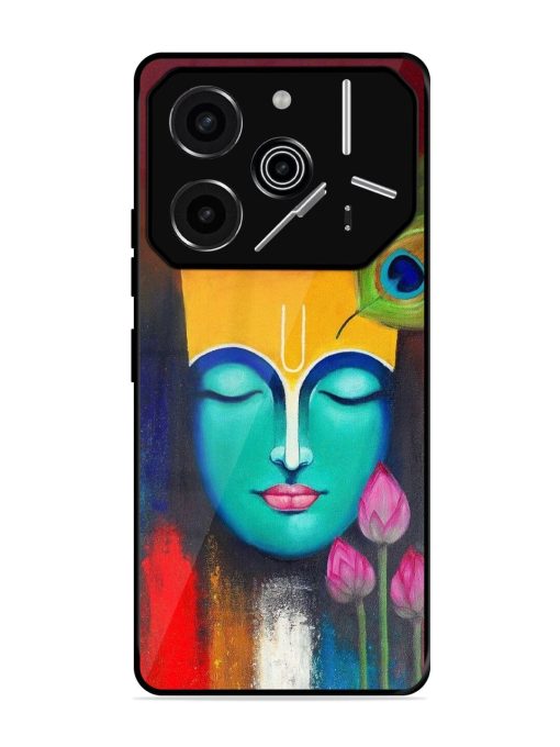 Divine Tranquility: The Face Of Krishna Glossy Soft Edge Case for Tecno Pova 6 Pro (5G)