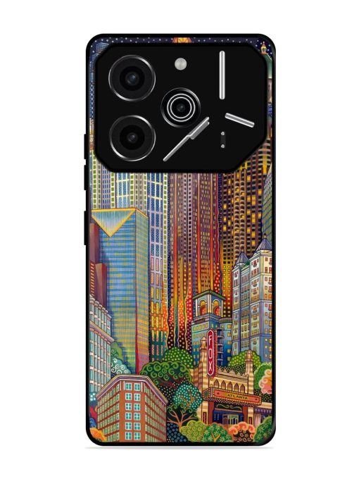 Neon Nightscape Glossy Soft Edge Case for Tecno Pova 6 Pro (5G)