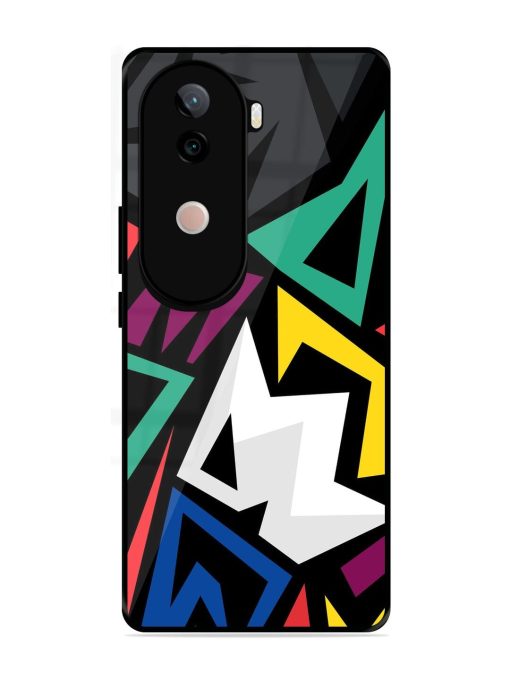 Chaotic Geometry Glossy Soft Edge Case for Vivo V40E (5G)