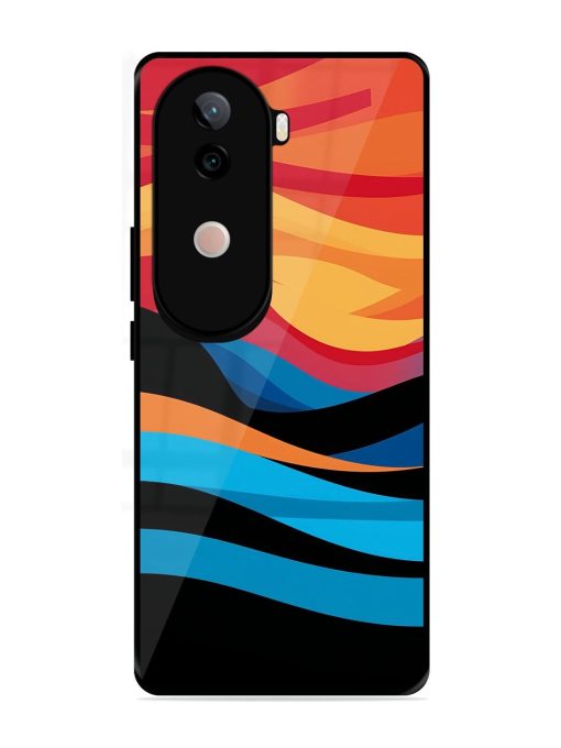 Blazing Currents Glossy Soft Edge Case for Vivo V40E (5G)