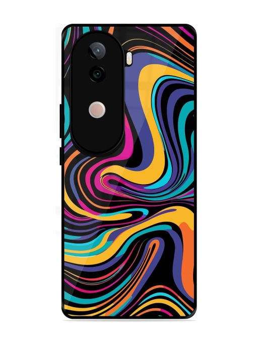 Psychedelic Swirl Glossy Soft Edge Case for Vivo V40E (5G)
