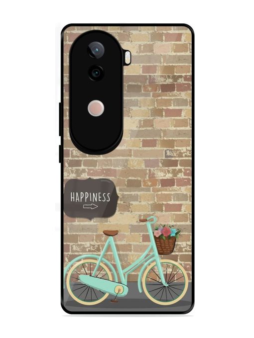 Pedaling Towards Happiness Glossy Soft Edge Case for Vivo V40E (5G)