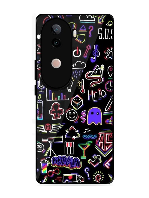 Neon Doodle Glossy Soft Edge Case for Vivo V40E (5G)
