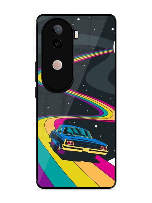 Rainbow Road Glossy Soft Edge Case for Vivo V40E (5G)