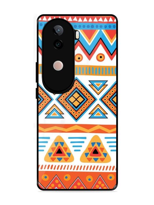 Vibrant Tribal Pattern Glossy Soft Edge Case for Vivo V40E (5G)
