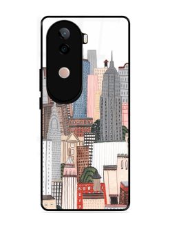 Cityscape Dreams Glossy Soft Edge Case for Vivo V40E (5G)