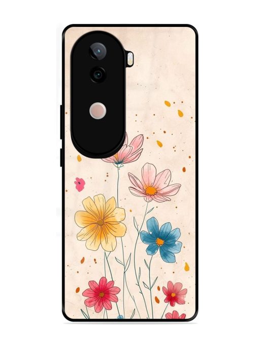 Delicate Bloom Glossy Soft Edge Case for Vivo V40E (5G)