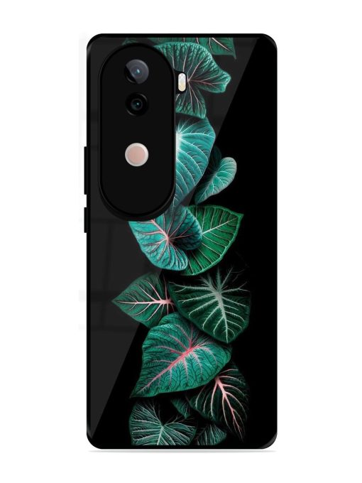 Emerald Elegance Glossy Soft Edge Case for Vivo V40E (5G)