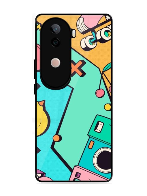 Retro Remix Glossy Soft Edge Case for Vivo V40E (5G)