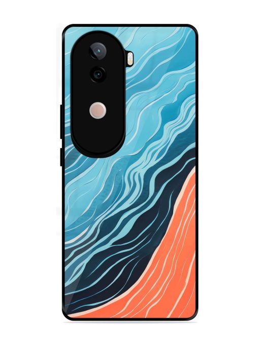 Oceanic Divide Glossy Soft Edge Case for Vivo V40E (5G)