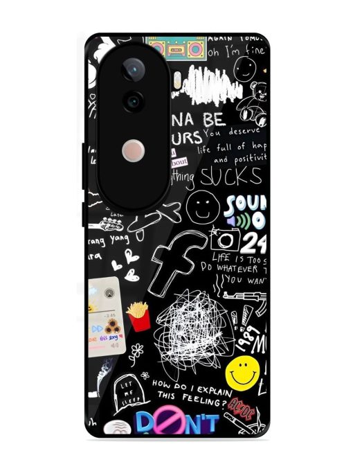 Doodle Diary Glossy Soft Edge Case for Vivo V40E (5G)