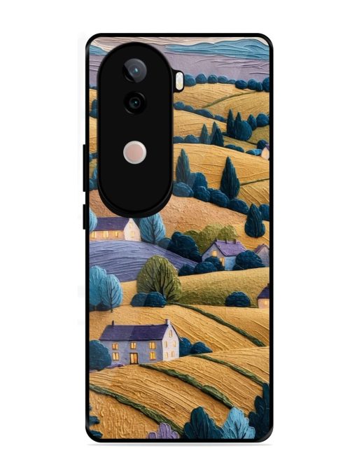Rolling Hilltop Haven Glossy Soft Edge Case for Vivo V40E (5G)
