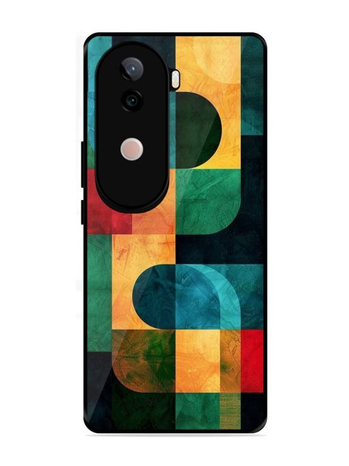 Geometric Harmony Glossy Soft Edge Case for Vivo V40E (5G)