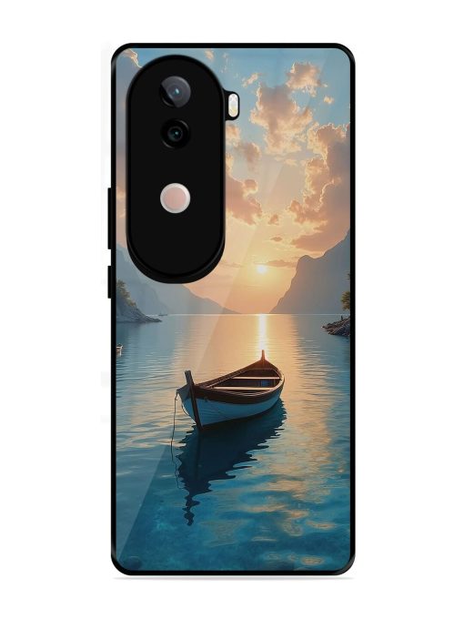 Serene Sunset Glossy Soft Edge Case for Vivo V40E (5G)