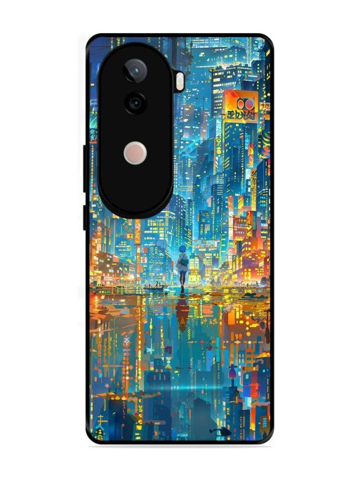 Neon Metropolis Glossy Soft Edge Case for Vivo V40E (5G)